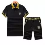 versace t shirt and shorts survetement manches courte badge black